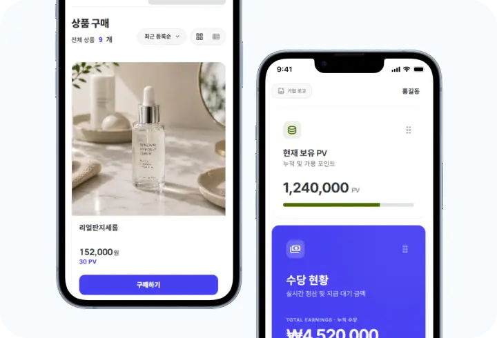 모바일 반응형 화면